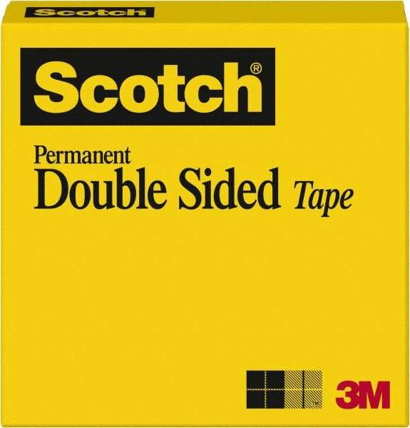 3M - 1" x 36 Yd Acrylate Adhesive Double Sided Tape - 3 mil Thick, Transparent - A1 Tooling