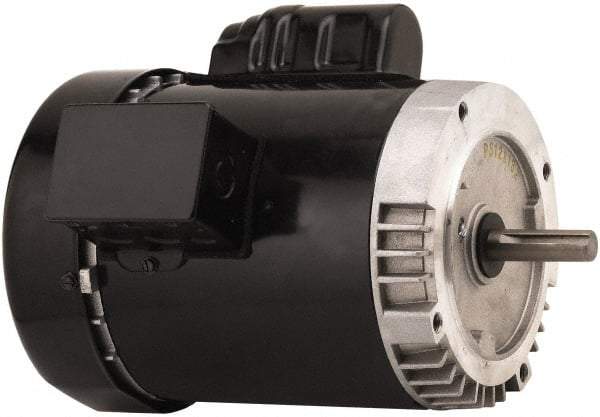 US Motors - 1 Max hp, 1,140 Max RPM, Single Cap Start-Cap Run Electric AC DC Motor - 115/208-230 V Input, Single Phase, 56C Frame, 5/8" Shaft Diam, C-Face Mount, ODP Enclosure - A1 Tooling