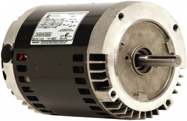 US Motors - 2 Max hp, 1,800 Max RPM, Single Cap Start-Cap Run Electric AC DC Motor - 115/208-230 V Input, Single Phase, 56C Frame, 5/8" Shaft Diam, C-Face Mount, ODP Enclosure - A1 Tooling