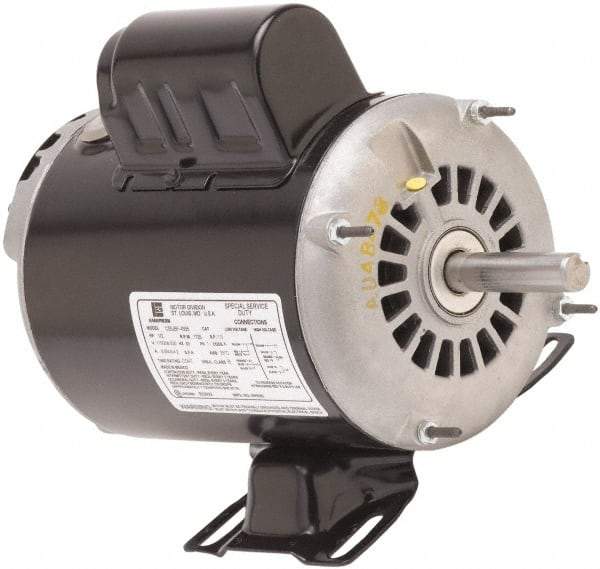 US Motors - 1-1/2 Max hp, 3,450 Max RPM, Single Cap Start Electric AC DC Motor - 115/208-230 V Input, Single Phase, 56H Frame, 5/8" Shaft Diam, Rigid Base Mount, ODP Enclosure - A1 Tooling