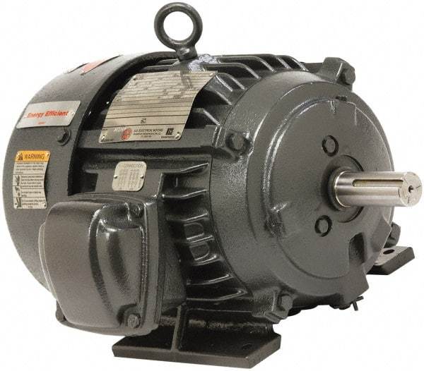 US Motors - 2 Max hp, 1,725 Max RPM, Three Polyphase Electric AC DC Motor - 208-230/460 V Input, Single Phase, 56H Frame, 5/8" Shaft Diam, Rigid Base Mount, Totally Enclosed Fan Cooled Enclosure - A1 Tooling