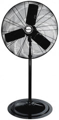 Air King - 24" Blade, 1/4 hp, 5,130 Max CFM, Single Phase Oscillating Pedestal Fan - 2.03/1.81/1.63 Amps, 120 Volts, 3 Speed - A1 Tooling