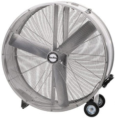 Blower Fan: Direct Drive, Drum Fan 120V, 1/2 hp, 2 Speed, Floor Mount