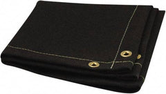 Steiner - 10' High x 8' Wide Coated Fiberglass Welding Blanket - Black, Grommet - A1 Tooling