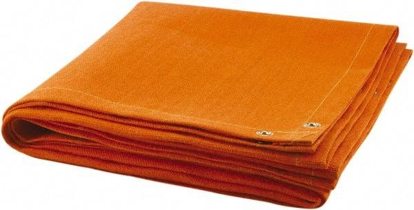 Steiner - 6' High x 8' Wide Fiberglass Welding Blanket - Orange, Grommet - A1 Tooling