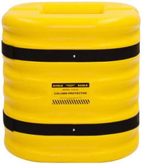 Eagle - 24" Wide x 24" Deep x 24" High, High Density Polyethylene Column Protector - Fits 10" Columns, Yellow - A1 Tooling