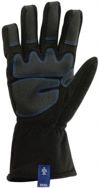 Ergodyne - Size S PVC Coated Cold Protection & Waterproof Work Gloves - Palm & Fingers Coated, Gauntlet Cuff, Black, Paired - A1 Tooling