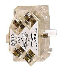 Square D - NO/NC, Multiple Amp Levels, Electrical Switch Contact Block - 125 VAC and 240 VAC, Screw Terminal, 30mm Hole, For Use with 9001K/SK - A1 Tooling