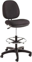 ALERA - 16-3/4 to 18" High Drafting Chair/Stool - 19" Wide x 17" Deep, 100% Acrylic Seat, Black - A1 Tooling