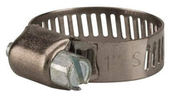 Value Collection - SAE Size 8, 3/8 to 1" Diam, Stainless Steel/Carbon Steel Worm Drive Clamp - 5/16" Wide, Material Grade 301 - A1 Tooling