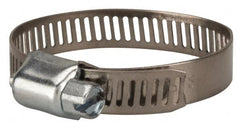 Value Collection - SAE Size 20, 3/4 to 1-3/4" Diam, Stainless Steel/Carbon Steel Worm Drive Clamp - 5/16" Wide, Material Grade 201 - A1 Tooling