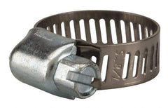 Value Collection - SAE Size 6, 5/16 to 7/8" Diam, Stainless Steel/Carbon Steel Worm Drive Clamp - 5/16" Wide, Material Grade 201 - A1 Tooling