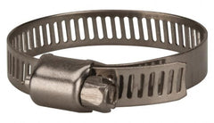 Value Collection - SAE Size 20, 3/4 to 1-3/4" Diam, Stainless Steel Worm Drive Clamp - 5/16" Wide, Material Grade 201 - A1 Tooling