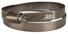 Value Collection - SAE Size 116, 5-3/4 to 7-3/4" Diam, Stainless Steel Worm Drive Clamp - 1/2" Wide, Material Grade 201 - A1 Tooling