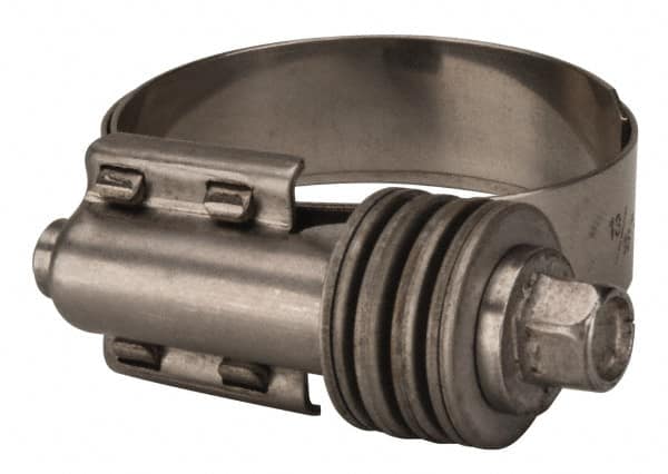 Value Collection - 13/16 to 1-3/4" Hose, 9/16" Wide x 0.6" Thick, Constant Torque Clamp - 13/16 to 1-3/4" Diam, Grade 301 & 410 Stainless Steel Screw - A1 Tooling