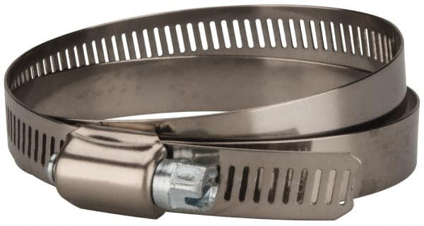 Value Collection - SAE Size 96, 4-1/2 to 6-1/2" Diam, Stainless Steel/Carbon Steel Worm Drive Clamp - 1/2" Wide, Material Grade 201 - A1 Tooling