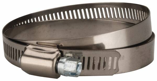 Value Collection - SAE Size 104, 5 to 7" Diam, Stainless Steel/Carbon Steel Worm Drive Clamp - 1/2" Wide, Material Grade 201 - A1 Tooling