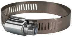 Value Collection - SAE Size 36, 1-3/4 to 2-3/4" Diam, Stainless Steel/Carbon Steel Worm Drive Clamp - 1/2" Wide, Material Grade 201 - A1 Tooling