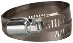 Value Collection - SAE Size 72, 3 to 5" Diam, Stainless Steel/Carbon Steel Worm Drive Clamp - 1/2" Wide, Material Grade 201 - A1 Tooling