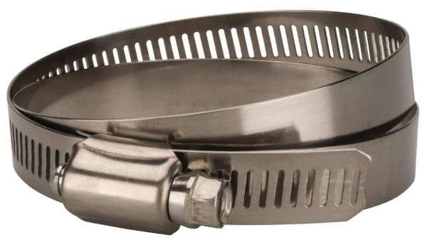 Value Collection - SAE Size 88, 4 to 6" Diam, Stainless Steel/Carbon Steel Worm Drive Clamp - 1/2" Wide, Material Grade 201 - A1 Tooling