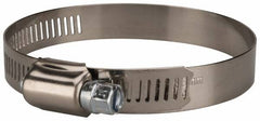 Value Collection - SAE Size 44, 2-1/4 to 3-1/4" Diam, Stainless Steel/Carbon Steel Worm Drive Clamp - 1/2" Wide, Material Grade 201 - A1 Tooling