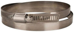 Value Collection - SAE Size 212, 11-3/4 to 13-3/4" Diam, Stainless Steel Worm Drive Clamp - 1/2" Wide, Material Grade 201 - A1 Tooling