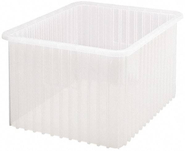 Quantum Storage - Clear Polypropylene Dividable Container - Stacking, 22-1/2" Long x 17-1/2" Wide x 12" High - A1 Tooling