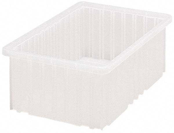 Quantum Storage - Clear Polypropylene Dividable Container - Stacking, 16-1/2" Long x 10.9" Wide x 6" High - A1 Tooling