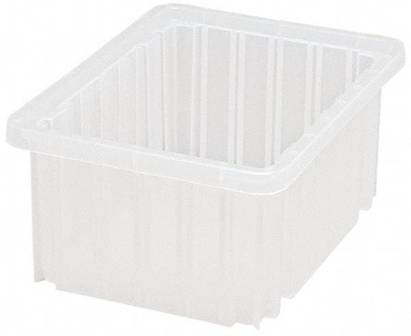 Quantum Storage - Clear Polypropylene Dividable Container - Stacking, 10.9" Long x 8.3" Wide x 5" High - A1 Tooling