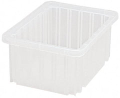 Quantum Storage - Clear Polypropylene Dividable Container - Stacking, 10.9" Long x 8.3" Wide x 5" High - A1 Tooling