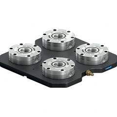 Schunk - NSL Manual CNC Quick Change Clamping Module - 4 Module Center, Top Mount, 7,500 kN Retention Force, 6 bar (87 Lb/Sq In) Unlocking Pressure, 0.005mm Repeatability - A1 Tooling