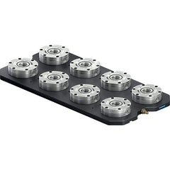 Schunk - NSL Manual CNC Quick Change Clamping Module - 8 Module Center, Top Mount, 7,500 kN Retention Force, 6 bar (87 Lb/Sq In) Unlocking Pressure, 0.005mm Repeatability - A1 Tooling