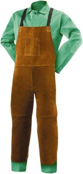 Steiner - 24 x 48" General Purpose Split Leg Apron - Leather, Brown, Strap Closure - A1 Tooling