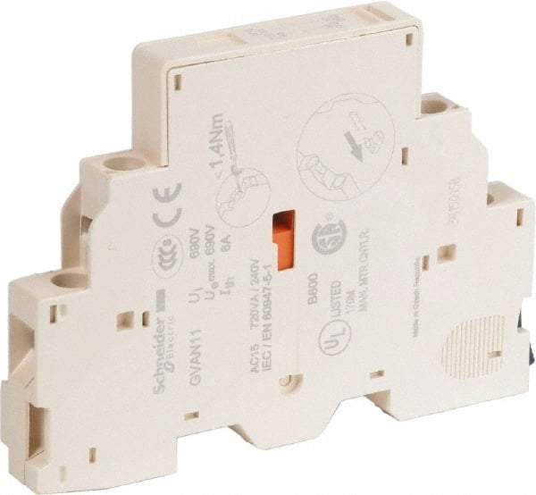 Schneider Electric - Circuit Breaker Auxiliary Contact Block - Use with GV2L, GV2LE, GV2ME, GV2P, GV2RT, GV3L, GV3P, TeSys - A1 Tooling