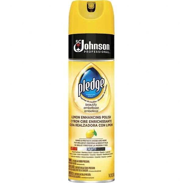 Pledge - 14.2 Fluid Ounce Furniture Polish - Lemon Scent, Aerosol Can - A1 Tooling