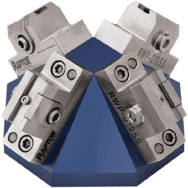 Raptor Workholding - 3/8" Jaw Width, 2.69" High Dovetail Vise - For Use with 4 & 5 Axis Workholding Systems - A1 Tooling