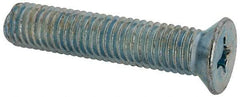 Value Collection - 1/2-13 UNC, 2-1/2" OAL Phillips Drive Machine Screw - Flat Head, Grade J82 Steel, Zinc-Plated Finish, Without Washer - A1 Tooling