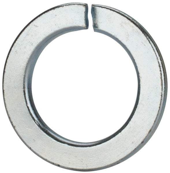 Value Collection - M39, 39.5mm ID, 61.2mm OD, 6mm Thick Split Lock Washer - Grade 8 Spring Steel, Zinc-Plated Finish, 39.5mm Min ID, 40.7mm Max ID - A1 Tooling