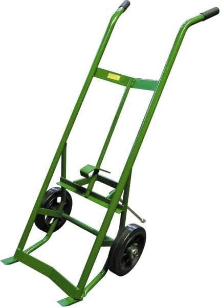 Fairbanks - 1,000 Lb Load Capacity, 30 & 55 Gal Drum Hand Truck - 24" Wide x 58" High, 2 Steel Wheels - A1 Tooling