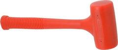 Paramount - 21 oz Head 2-11/64" Face Diam Polyurethane Standard Dead Blow Hammer - 13.5781" OAL, Polyurethane Handle - A1 Tooling