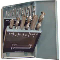 18 Pc. Tap and Drill Set #6 thru 1/2″ Tap -#36 thru 27/64″ Drill