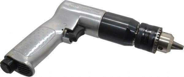 Ingersoll-Rand - 1/2" Reversible Keyed Chuck - Pistol Grip Handle, 500 RPM, 4 CFM, 0.5 hp, 90 psi - A1 Tooling