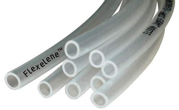 Made in USA - 3/32" ID x 5/32" OD, 1/32" Wall Thickness, 100' Long, Polyethylene Tube - Transparent Clear, 86 Max psi, 92 Shore A Hardness, -40 to 170°F - A1 Tooling