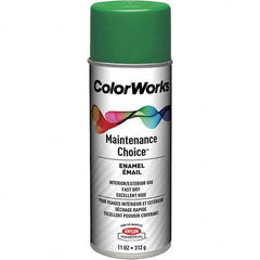 Krylon - Emerald Green, Enamel Spray Paint - 15 to 18 Sq Ft per Can, 16 oz Container, Use on General Industrial Maintenance & Touch-up Work - A1 Tooling