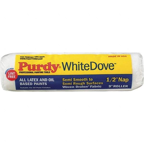 Purdy - 1/2" Nap, 9" Wide Paint General Purpose Roller Cover - Semi-Rough Texture, Dralon - A1 Tooling