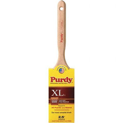 Purdy - 2-1/2" Flat Synthetic Sash Brush - 2-15/16" Bristle Length, 6" Wood Fluted Handle - A1 Tooling