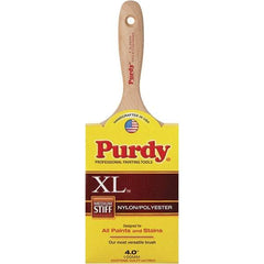 Purdy - 4" Synthetic General Purpose Paint Brush - 3-15/16" Bristle Length, 6" Wood Beavertail Handle - A1 Tooling