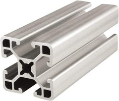 80/20 Inc. - 72 Inches Long x 1-1/2 Inches Wide x 1-1/2 Inches High, T Slotted Aluminum Extrusion - 0.781 Square Inches, Clear Anodized Finish - A1 Tooling