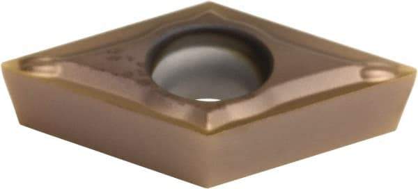 Sumitomo - DCMT21.52 ESU Grade AC520U Carbide Turning Insert - TiAlN/AlCrN Finish, 55° Diamond, 1/4" Inscr Circle, 3/32" Thick, 1/32" Corner Radius - A1 Tooling