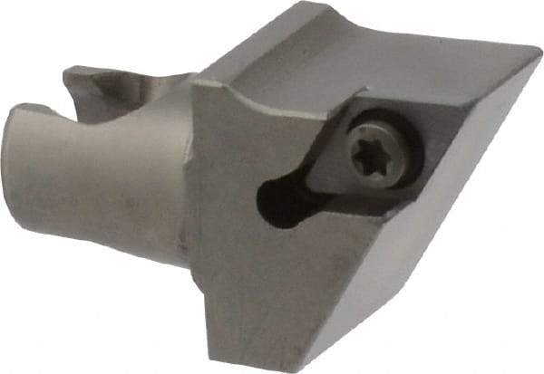 Kennametal - Right Hand Cut, Size KM20, DC.. Insert Compatiblity, Modular Turning & Profiling Cutting Unit Head - 12.5mm Ctr to Cutting Edge, 25mm Head Length, Series KM Mini - A1 Tooling